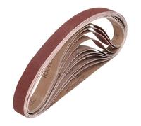 QUARKZMAN 30mm x 533mm Cinture Di Levigatura, 10 Pezzi 100 Grana Ossido Di Alluminio Cintura Abrasiva Per Levigatura Legno, Lucidatura Metalli, Affilatura Coltelli