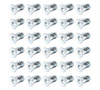 QUARKZMAN 30Pcs M5x18mm Dadi A Farfalla Finitura Zincata Argento | Dadi A Espansione Multi-Presa, Inserti Filettati In Acciaio Al Carbonio, Per Pareti Cave Lamine Di Ferro Utilizzo