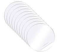 QUARKZMAN 30Pcs Nastro Adesivo Doppia Faccia Rotondo Resistente, 1.97"x1.97" Cuscinetti Gel Acrilici Impermeabili Nastro Montaggio Rimovibile per Parete Decorazione, Trasparente