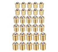 QUARKZMAN 30Pcs Puntali A Molla Con Sfera 2x3mm / 3x4mm / 4x5mm Ottone Perfetta Posizionamento Palle Puntali A Molla Con Sfera Fermo Chiusura Per Porta Armadio Dispositivi Meccanici Morsetti Mobili