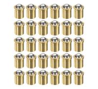 QUARKZMAN 30pcs Puntine A Molla Con Sfera 5x6mm Ottone Precisione Perle Di Posizionamento Puntine A Molla Con Sfera Serratura A Sfera Per Porte Armadi Dispositivi Meccanici Morsetti Mobili