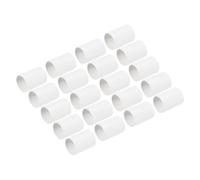 QUARKZMAN 30Pcs Tubo PVC Giunto Conduit PVC Raccordi Diritti Efficacia 32 mm Giunto Terminale Connettori per Tubo Elettrico Casa Bianco