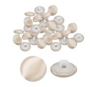 QUARKZMAN 30pz Bottone Rivestito in Tessuto Raso Bottoni da Cucito Rotondi con Gambo Bottoni Tondi Rivestiti Pulsanti per Smoking Abiti Sposa Camicetta Fai Da Te (12,5mm Rosa Chiaro)