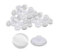 QUARKZMAN 30pz Bottone Rivestito in Tessuto Raso Bottoni da Cucito Rotondi con Gambo Bottoni Tondi Rivestiti Pulsanti per Smoking Abiti Sposa Camicetta Fai Da Te (12,5mm Bianco)