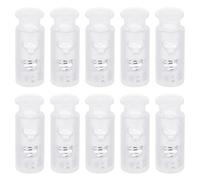 QUARKZMAN 30pz Cordoncino di Chiusura in Plastica Tappi a Levetta a Molla a Doppio Foro Arresto a Molla per Lacci Scarpe Zaino Coulisse, 4mm Chiaro