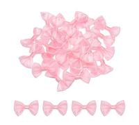 QUARKZMAN 30pz Fiocco Rosa Cravatte 3,8 x 2,5cm Mini Fiocco per Creazioni Fiocchi in Raso Piccoli all'Ingrosso