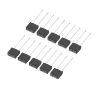 QUARKZMAN 30pz Fusibile Micro Slow Blow Quadrato Miniature Montato DIP per Parti Elettroniche Riparazione PCB LCD, T2A 2A 250V, Nero