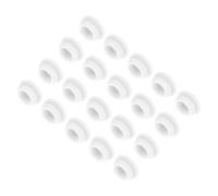 QUARKZMAN 30pz Tappi in Silicone per Foro Chiusura Scatto, 12mm/0,5" Dia Montaggio Larghezza Scanalatura Stretta 2mm Pannello Copertura Guarnizione Rotonda per Passacavi Tappi Tenuta Bianco