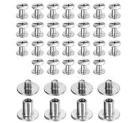 QUARKZMAN 30Set Chicago Screw M3x6mm 3mm Lunghezza Metallico Argento