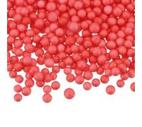 QUARKZMAN 31g Perline in Schiuma, 4-6mm Mini Palline in Schiuma Piccole Perline in Polistirene per Materiali Fai da Te Decorazioni per Matrimoni E Feste, Rosso