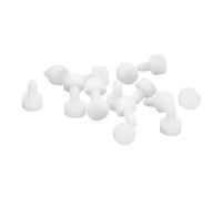 QUARKZMAN 32 Pezzi Tappo in Gomma Bianco, 2,7mm Tappo Fori per 2-2,5mm/0,08-0,1" Foro, Copriforo Silicone Coperture per Provetta Laboratorio