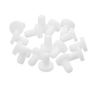 QUARKZMAN 32 Pezzi Tappo in Gomma Bianco, 3,3mm Tappo Fori per 3mm/0,11" Foro, Copriforo Silicone Coperture per Provetta Laboratorio