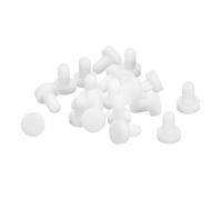 QUARKZMAN 32 Pezzi Tappo in Gomma Bianco, 3,5mm Tappo Fori per 3-3,3mm/0,11-0,13" Foro, Copriforo Silicone Coperture per Provetta Laboratorio