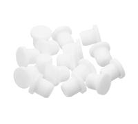 QUARKZMAN 32 Pezzi Tappo in Gomma Bianco, 8,5mm Tappo Fori per 8-8,3mm/0,31-0,33" Foro, Copriforo Silicone Coperture per Provetta Laboratorio