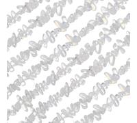 QUARKZMAN 32 Pollici 3-5mm Opale Naturale Filamento Di Gemme Free Form Pietre Lavorate Sciolte Perline Di Pietra Irregolari Forate Per Creazione Di Gioielli Artigianali (Bianco Pallido)