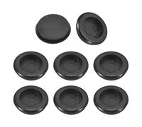 QUARKZMAN 33pz Occhielli in Gomma 25mm Foro di Perforazione, Guarnizione Anello per Tappi Fori Monofacciali ID 21mm Passacavi Scrivania per Protezione dei Cavi Firewall, Nero