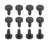 QUARKZMAN 35Pci Tappi In Silicone Foro 3mm, Nero Alta Temperatura Tipo T Stoppers In Gomma For Fori 2.5-3mm, Copri Foro Button Impermeabile Solido Per Powder Coating, Tappi, Fori Per Tubi