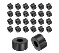 QUARKZMAN 36pz Distanziali Gomma 20mm OD, 8mm ID, 10mm Altezza Distanziatore Rotondo Antivibrazioni Boccola Anelli Tenuta Rondella Piatta Spessa per Accessori Auto Domestici