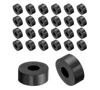 QUARKZMAN 36pz Distanziali Gomma 25mm OD, 10mm ID, 10mm Altezza Distanziatore Rotondo Antivibrazioni Boccola Anelli Tenuta Rondella Piatta Spessa per Accessori Auto Domestici
