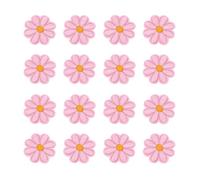 QUARKZMAN 36pz Toppe Termoadesive Forma Fiore, Applique Ricamata Cucire Applicazioni all'Uncinetto a Mano 42mm Toppe Ricamate Fiori per Cucito Abiti Fai Da Te Scarpe Confezione Regalo, Rosa