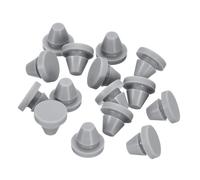 QUARKZMAN 38Pz Tappi in Silicone, Tappi in Gomma in Silicone Tappo Fori 7-8mm, Tappi Copriforo per Tubi Metallici, Tappo in Gomma da Laboratorio Mobili, Grigio