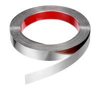 QUARKZMAN 39.4ft X 0.98" Muro Ritaglia Stacca Incolla Modanatura Ritaglia Cornice Adesivo Inossidabile Acciaio Specchio Finitura Metallo Fascia Rifinitura per Parete Soffitto Bordo Argento