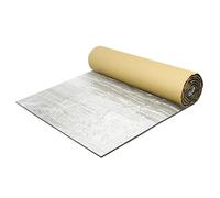 QUARKZMAN 394mil 10mm 10.76sqft Tappetino Ammortizzante per Auto in Schiuma di Alluminio a Celle Chiuse per Cofano, Parafango e Copertura Motore Barca 100x100cm