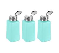 QUARKZMAN 3PCS 250ML(8.5oz) Dispensatore di Alcol a Pressione Bottiglie Vuote Ricaricabili per Detergente Smalto per Unghie, Verde
