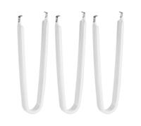 QUARKZMAN 3Pezzi Estrattore Chip Ic Estrattore a Forma di U in Acciaio Inossidabile con Impugnatura in Vinile Isolato Estrattore Chip Componente Scheda Madre Circuiti Stampati, Bianco