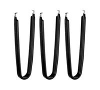 QUARKZMAN 3Pezzi Estrattore Chip Ic Estrattore a Forma di U in Acciaio Inossidabile con Impugnatura in Vinile Isolato Estrattore di Componenti Della Scheda Madre Del Circuito, Nero