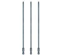 QUARKZMAN 3Pz #1 Punta Cacciavite Phillips PH1 1/4" Gambo Esagonale 8" (200mm) Lunga 0.16" Punta Magnetica a Croce Acciaio S2 Industriale per Cacciavite per Utensili Elettrici, Blu