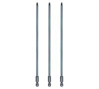 QUARKZMAN 3Pz #1 Punta Cacciavite Phillips PH1 1/4" Gambo Esagonale 8" (200mm) Lunga 0.18" Punta Magnetica a Croce Acciaio S2 Industriale per Cacciavite per Utensili Elettrici, Blu