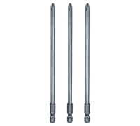 QUARKZMAN 3Pz #2 Punta Cacciavite Phillips PH2 1/4" Gambo Esagonale 6" (150mm) Lunga 0.2" Punta Magnetica a Croce Acciaio S2 Industriale per Cacciavite per Utensili Elettrici, Blu