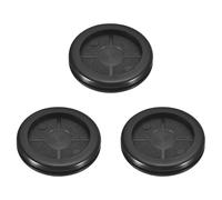 QUARKZMAN 3pz Occhielli in Gomma 40mm Foro di Perforazione, Guarnizione Anello per Tappi Fori a Doppia Faccia ID 32mm Passacavi Scrivania per Protezione dei Cavi Firewall, Nero