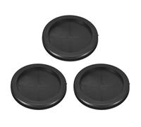 QUARKZMAN 3pz Occhielli in Gomma 90mm Foro di Perforazione, Guarnizione Anello per Tappi Fori a Doppia Faccia ID 80mm Passacavi Scrivania per Protezione dei Cavi Firewall, Nero
