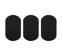 QUARKZMAN 3pz Toppe Termoadesive, Toppa Velluto Per Gomiti E Ginocchia, Per Riparazione Tessuti Abbigliamento Maglioni Pantaloni Camicie, 7"x4" Nero