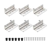 QUARKZMAN 3Set Cerniere A Scomparsa, 40 x 26 mm Cerniere Pesanti Con Boccola Per Porte In Legno Mobili Armadi, Argento