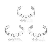 QUARKZMAN 3Set Kit di Sostituzione Molle per Imbottitura, 23,62" Kit di Riparazione Cuscini Afflosciati con Clip e Chiodi per Mobili Divano Poltrona Sedia Reclinabile
