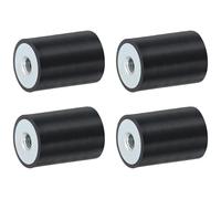 QUARKZMAN 4 boccole filettate M6, 20 x 30 mm, isolanti vibrazioni, sostituisce cuscinetti antivibrazione, blocco base piatto silentblock