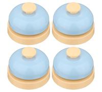 QUARKZMAN 4 Campanelli Da Tavolo 2.52" Per Servizio Front Office Ufficio Hotel Classe Cena Ristorante Feste Addestramento Animali Blu