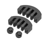 QUARKZMAN 4 Muti per Violino, Gomma 3/4 4/4 - Stile Artiglio e Tourte Rotondo - Muto per Pratica Strumenti Musicali a Corda