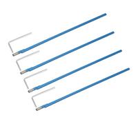 QUARKZMAN 4 Pack Guitar Two Way Rod, 380mm Low-Profile Guitar Rod 4mm L-Wrench, Strumenti per Liuteria per Riparazione e Regolazione Manico Chitarre Elettriche Acustiche e Bassi, Blu