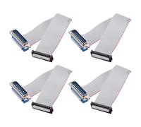 QUARKZMAN 4 PCS Cavo A Nastro IDC, Passo 2.54mm Larghezza 31.8mm Lunghezza 20cm 26 Pin Maschio DB25 A FC-26 Cavo A Nastro Connettore Jumper per PC Schermi LED