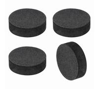 QUARKZMAN 4 Pcs Piedini Isolanti Monofacciali per Altoparlanti, 30mmx10mm Base Antiscivolo in Schiuma Assorbimento Urto Piedistallo per Amplificatore per Altoparlanti, Nero