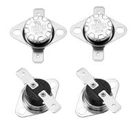 QUARKZMAN 4 Pcs Termostato KSD301 30°C/86°F 16A Normalmente Aperto N.O Interruttore Termico A Scatto Regolabile Per Microonde, Forni, Macchine Da Caffè, Materiale Bachelite