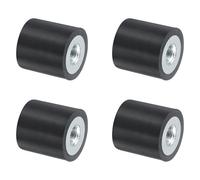 QUARKZMAN 4 Pezzi 15 x 15mm M5 Ammortizzatori in Gomma Supporti Filettatura Femmina, Supporti Isolanti Antivibrazione Sostituisce Cuscinetti Antivibranti Blocco Base Piatto Silenzioso