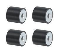 QUARKZMAN 4 Pezzi 20 x 20mm M6 Ammortizzatori in Gomma Supporti Filettatura Femmina, Supporti Isolanti Antivibrazione Sostituisce Cuscinetti Antivibranti Blocco Base Piatto Silenzioso