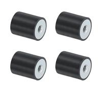 QUARKZMAN 4 Pezzi 20 x 25mm M6 Ammortizzatori in Gomma Supporti Filettatura Femmina, Supporti Isolanti Antivibrazione Sostituisce Cuscinetti Antivibranti Blocco Base Piatto Silenzioso