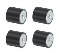 QUARKZMAN 4 Pezzi 25 x 25mm M6 Ammortizzatori in Gomma Supporti Filettatura Femmina, Supporti Isolanti Antivibrazione Sostituisce Cuscinetti Antivibranti Blocco Base Piatto Silenzioso