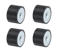 QUARKZMAN 4 Pezzi 30 x 20mm M8 Ammortizzatori in Gomma Supporti Filettatura Femmina, Supporti Isolanti Antivibrazione Sostituisce Cuscinetti Antivibranti Blocco Base Piatto Silenzioso